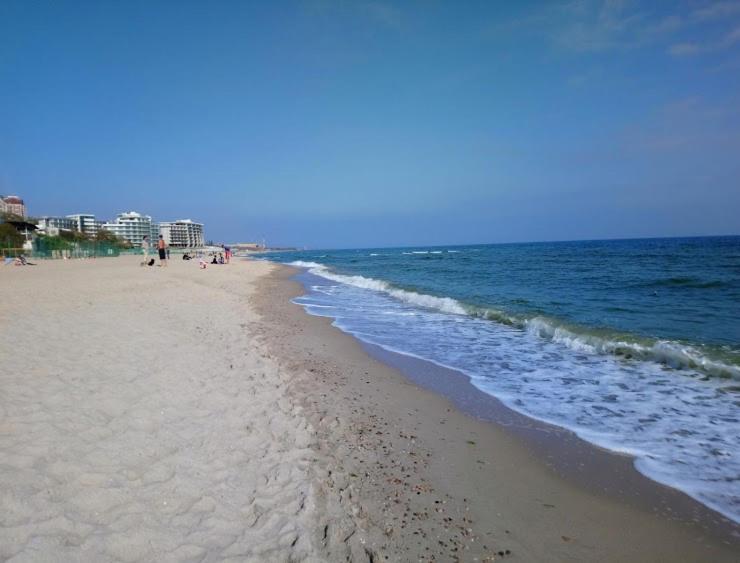 Apartamento Flat with the sea view Chornomorsk Exterior foto